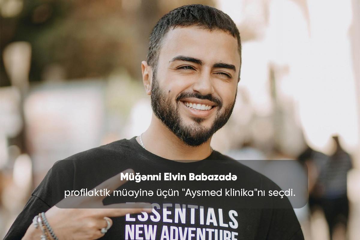 Müğənni @elvin_babazadeh profilaktik müayinə üçün "Aysmed klinika"nı seçdi - VİDEO